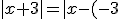 |x+3|=|x-(-3)|= |x_{M}-x_{A}|